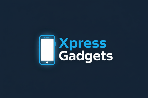 Xpress Gadgets Logo with Navy Background